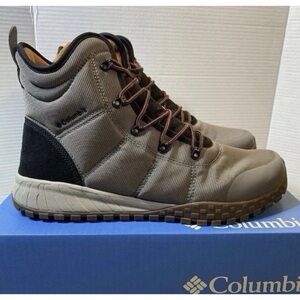 Columbia Fairbanks Omni-Heat Mens Waterproof Winter Boots Gray Size 14 New!